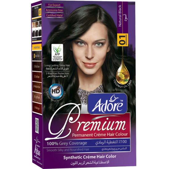 Adore Premium Hair Color Medium Brown 01